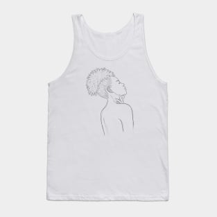 Black Beauty Line Art Tank Top